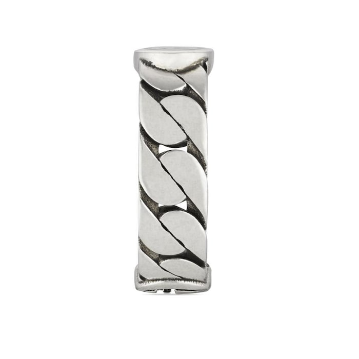 Gucci Silver Interlocking G Shiny Ring