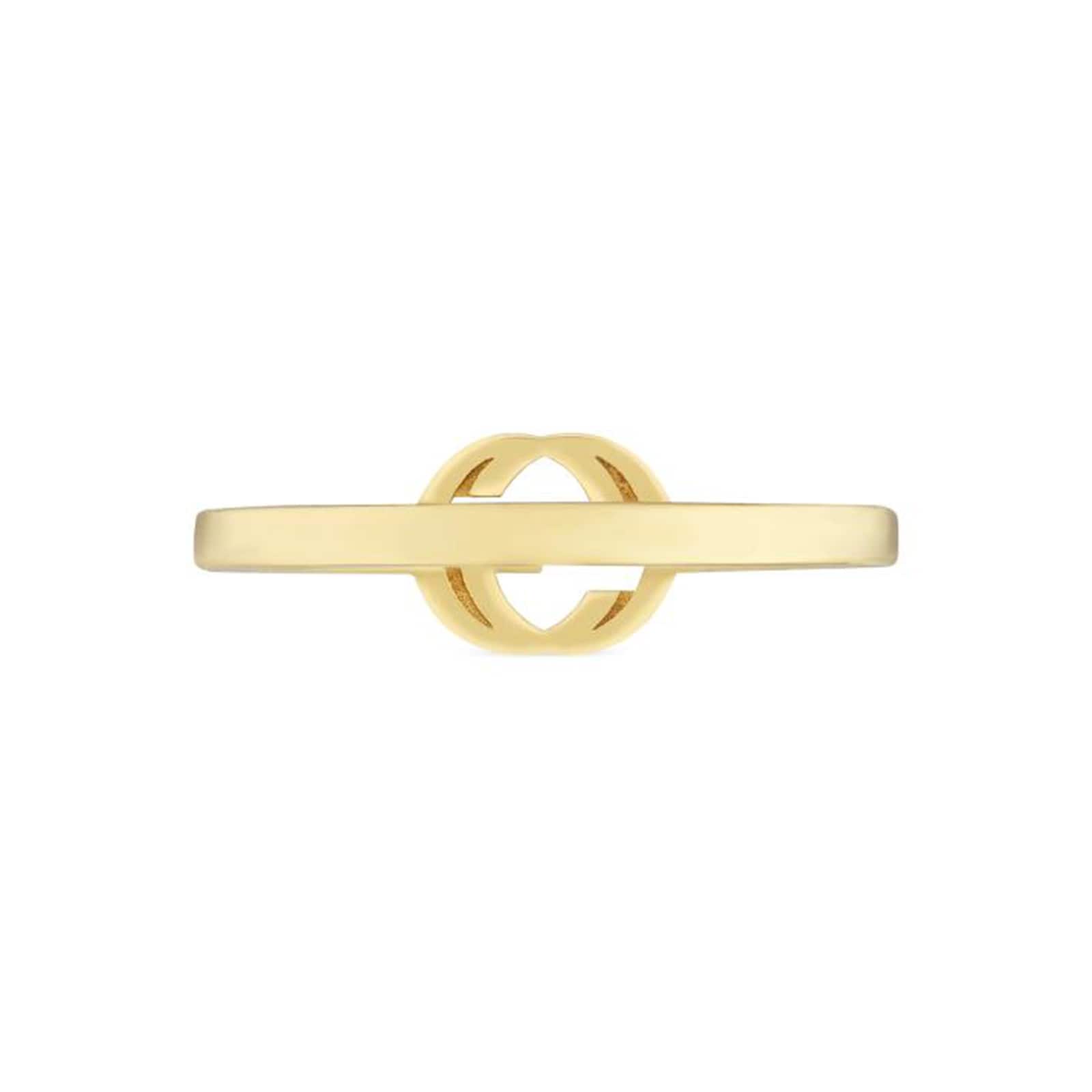 Gucci Gucci Interlocking 18ct Yellow Gold Pinkie Ring Gucci Gucci Interlocking 18ct Yellow Gold Pinkie Ring