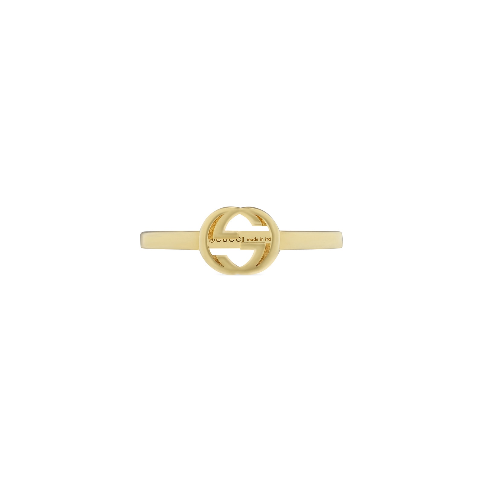 Gucci Gucci Interlocking 18K Yellow Gold Ring - Size 6.5