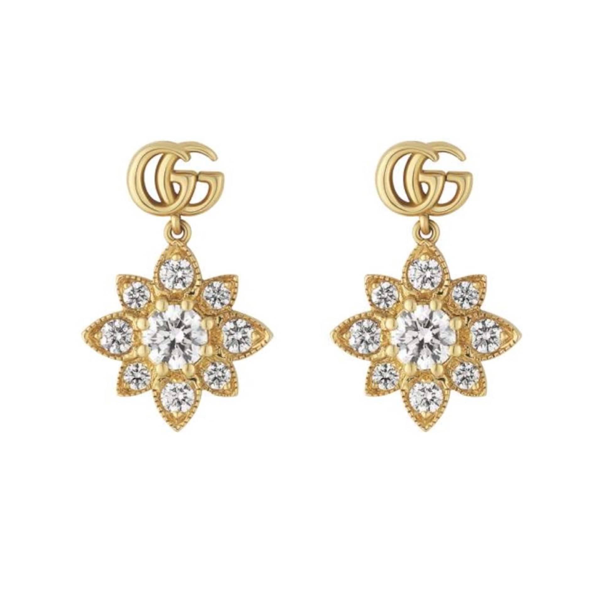 Exclusive 18ct Yellow Gold Flora Earrings
