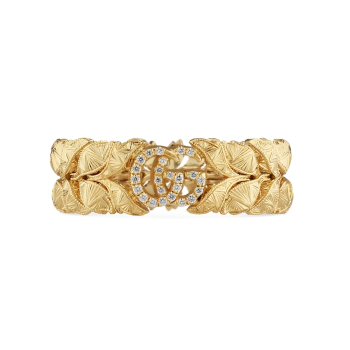 Gucci Exclusive 18ct Yellow Gold Flora Ring