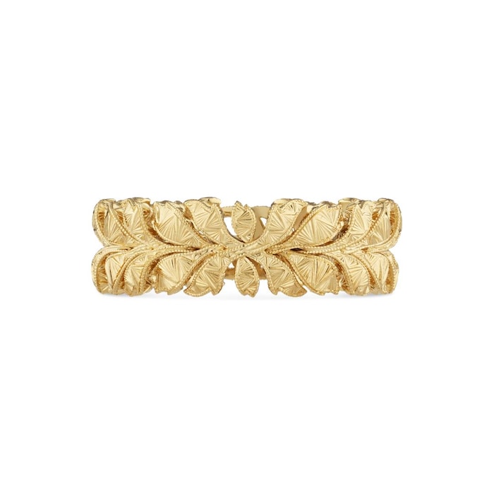 Gucci Exclusive 18ct Yellow Gold Flora Ring