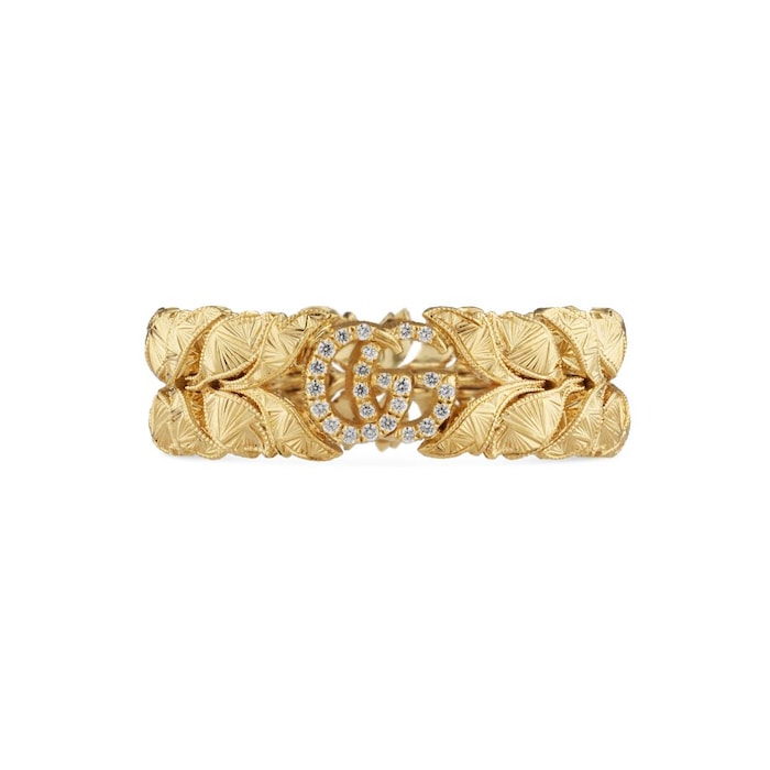 Gucci Exclusive 18ct Yellow Gold Flora Ring