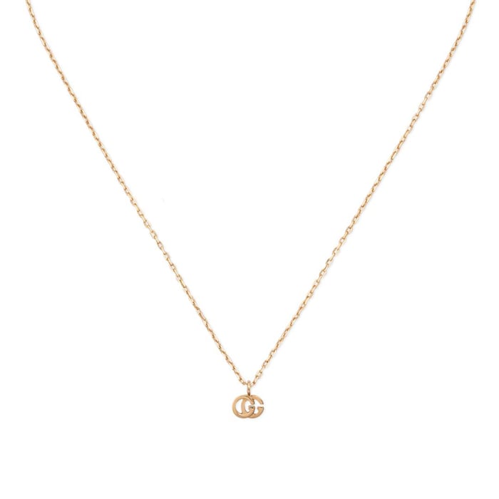 Gucci 18ct Rose Gold GG Running Pendant