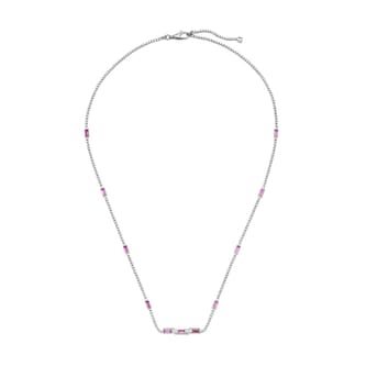 Gucci 18ct White Gold Pink Rubellite Gucci Link to Love Necklace Gucci 18ct White Gold Pink Rubellite Gucci Link to Love Necklace