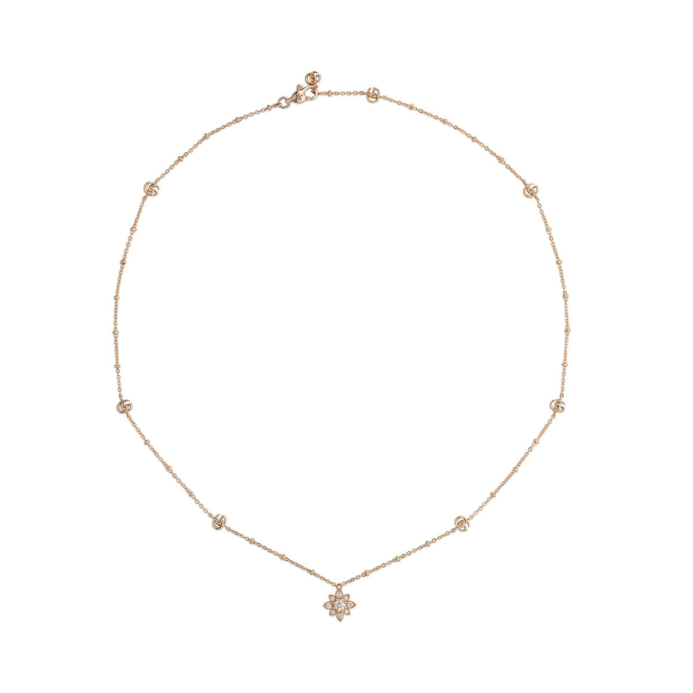 Gucci Flora 18ct Rose Gold Necklace