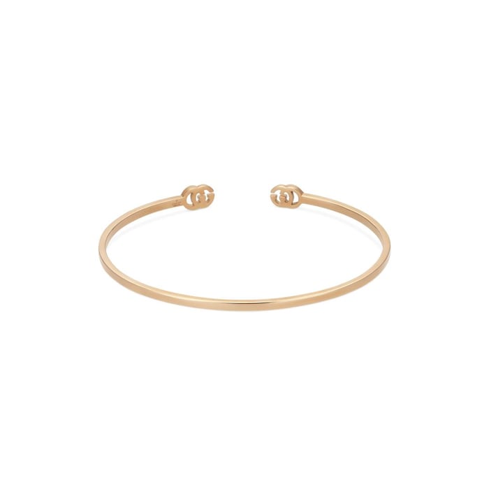 Gucci 18ct Rose Gold GG Running Bangle