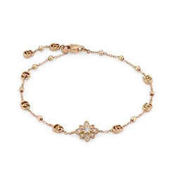 37341512 - Gucci Flora 18ct Rose Gold Bracelet