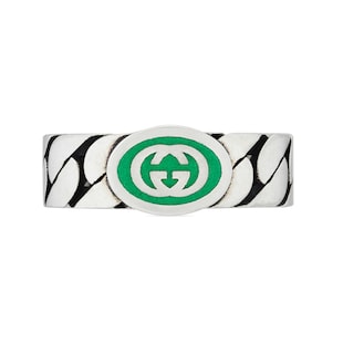 Gucci Gucci Interlocking Sterling Silver Ring