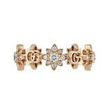 Gucci 18ct Rose Gold Gucci Flora Ring
