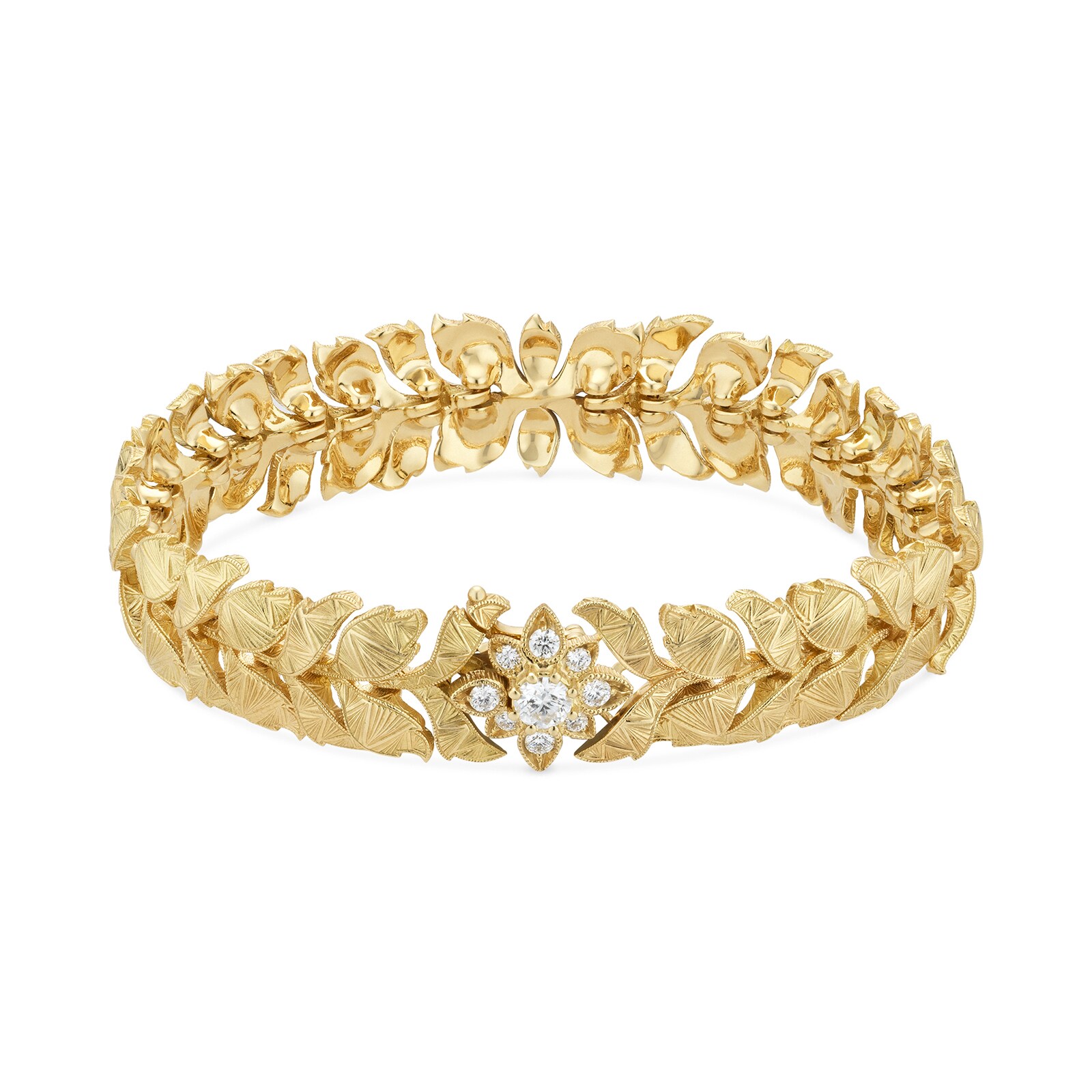 GUCCI Flora Diamond & 18kt Rose Gold Bracelet in Rose gold | Endource