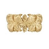 Gucci 18k Yellow Gold 0.39cttw Diamond Gucci Flora Ring Size 6.5