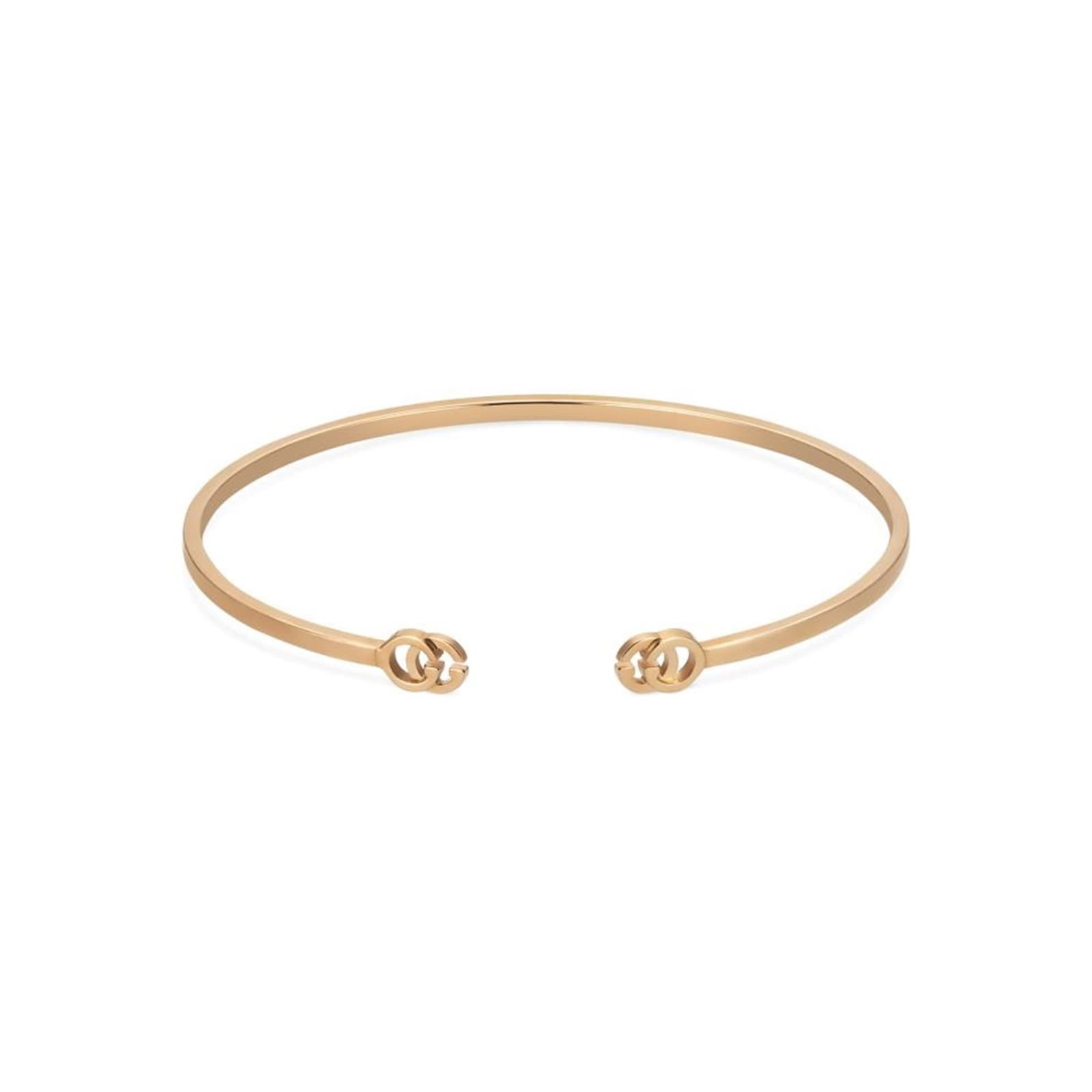 Gucci 18k Rose Gold Running G Cuff Bracelet Size 17 Gucci 18k Rose Gold Running G Cuff Bracelet Size 17