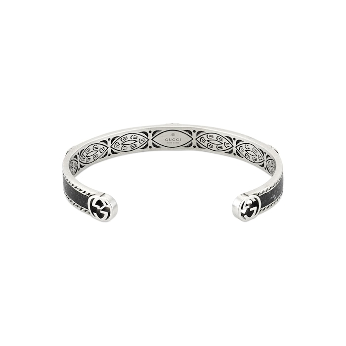 Gucci Gucci Interlocking Sterling Silver 85mm Bracelet Size 17