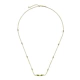 Gucci 18k Yellow Gold Gucci Link to Love 1.17cttw Tourmaline Necklace 6.3-7.1"