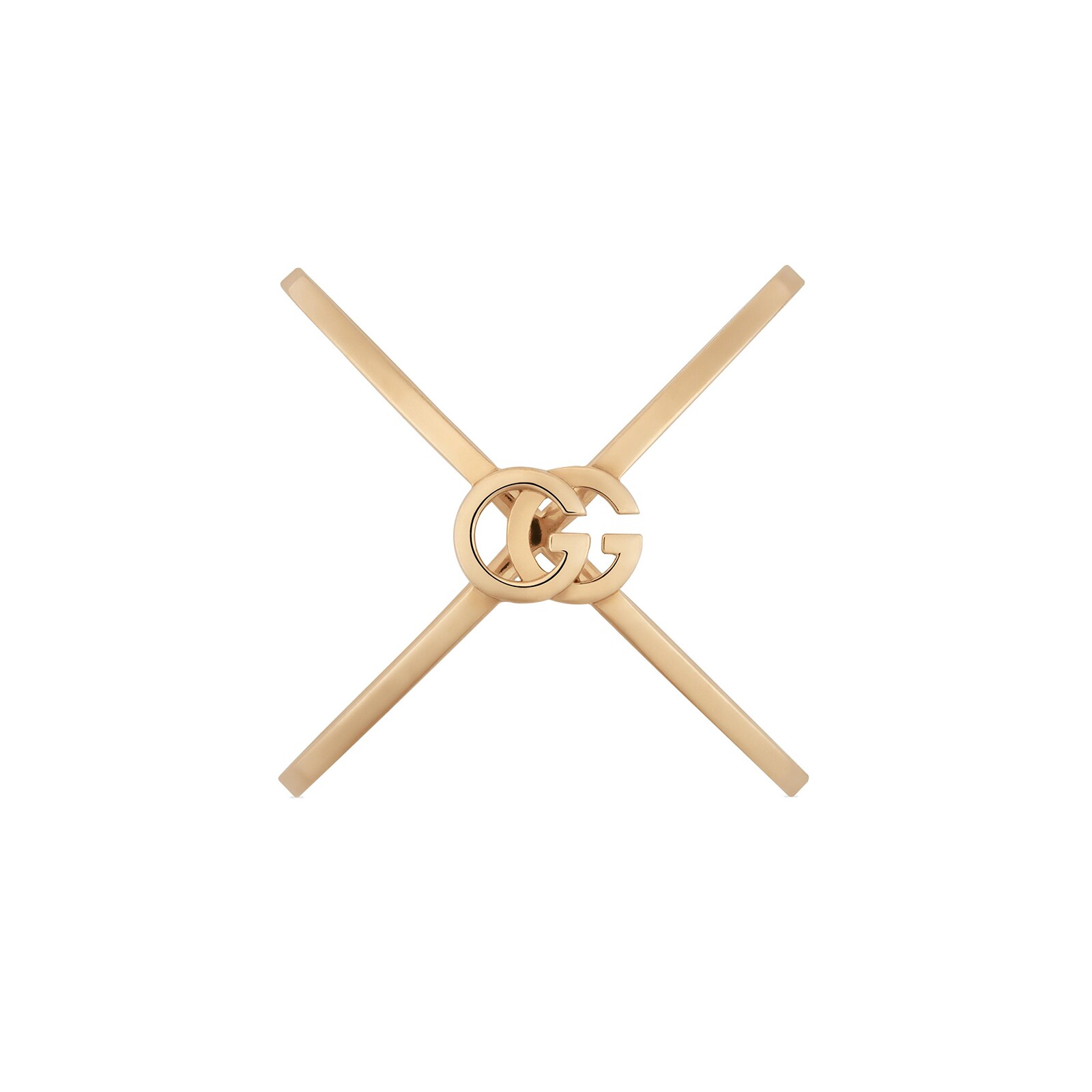 Gucci 18k Rose Gold GG Running Ring Size 6.5