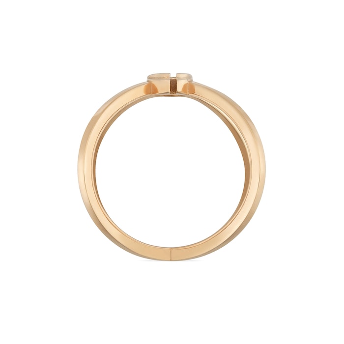 Gucci 18k Rose Gold GG Running Ring Size 6.5