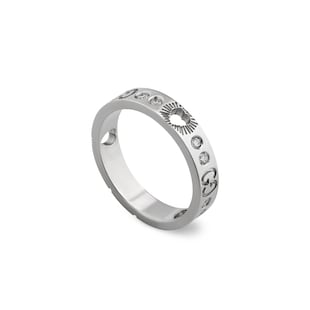 Gucci Icon 18ct White Gold Diamond Ring