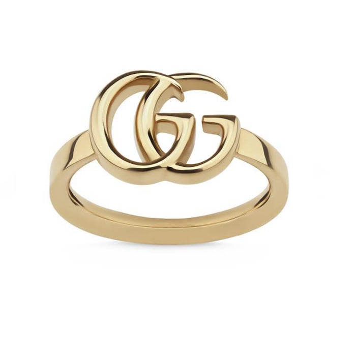 Gucci 18ct Yellow Gold Running G Ring - Size K
