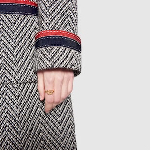Gucci 18ct Yellow Gold GG Running Ring