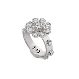 Gucci 18ct White Gold Flora Diamond Ring