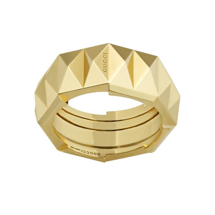 Gucci 18ct Yellow Gold Gucci Link to Love Stud Ring