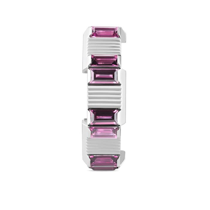 Gucci 18ct White Gold Gucci Link to Love Rubelite Ring