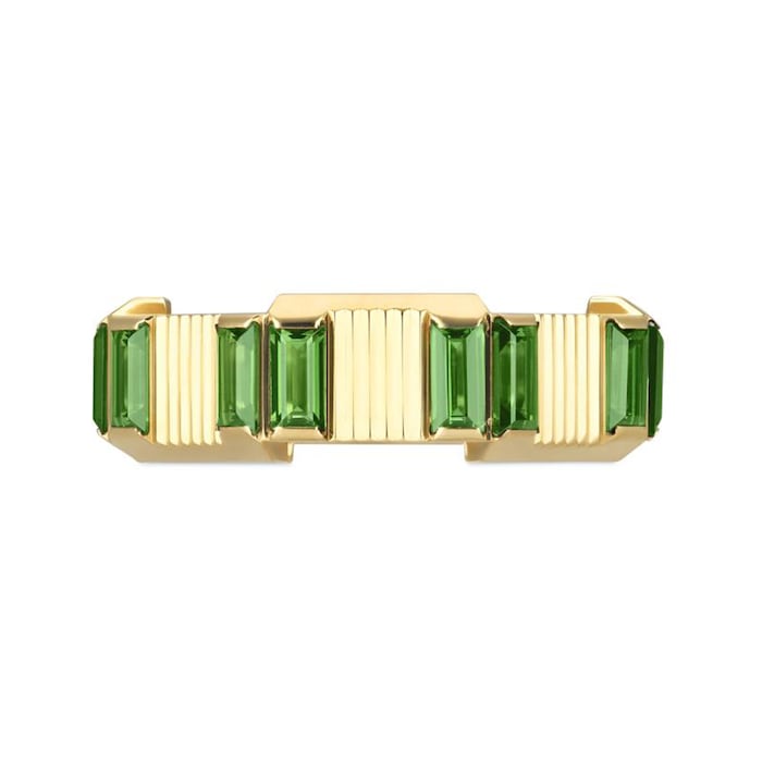 Gucci 18ct Yellow Gold Gucci Link to Love Tourmaline Ring