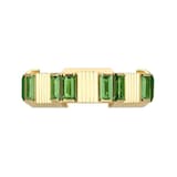 Gucci 18ct Yellow Gold Gucci Link to Love Tourmaline Ring - Size 7