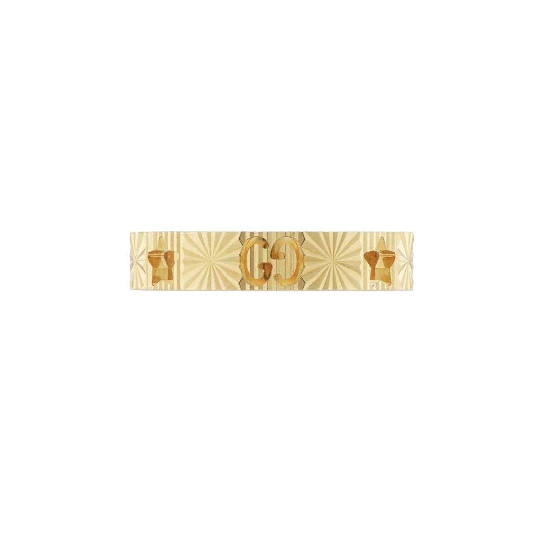 Gucci Icon 18ct Yellow Gold Cut Out Ring - 4mm Gucci Icon 18ct Yellow Gold Cut Out Ring - 4mm