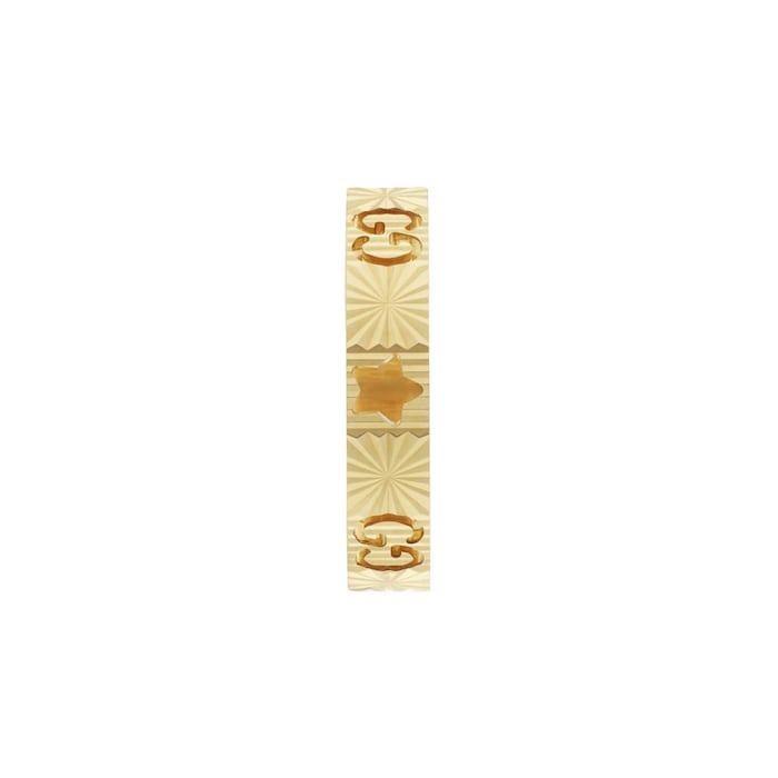 Gucci Icon 18ct Yellow Gold Cut Out Ring - 4mm