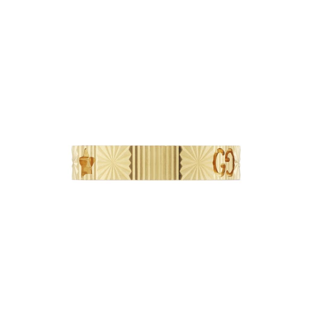 Gucci Icon 18ct Yellow Gold Cut Out Ring - 4mm Gucci Icon 18ct Yellow Gold Cut Out Ring - 4mm