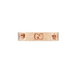 37341598 - Icon 18ct Rose Gold Cut Out Ring - 4mm