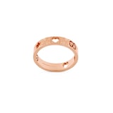 Gucci Icon 18ct Rose Gold Cut Out Ring - 4mm