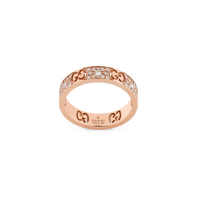 Gucci 18ct Rose Gold 0.46ct Diamond Ring