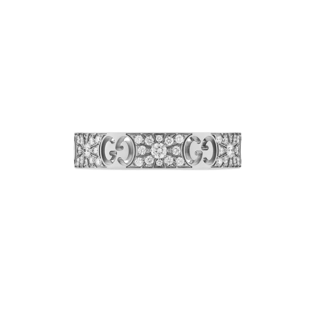 Gucci Icon 18ct White Gold 0.46ct Diamond Ring