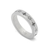 Gucci Signature Sterling Silver Ring - 4mm