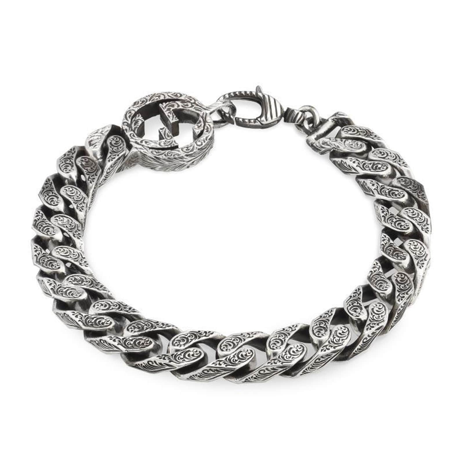 Gucci Gucci Interlocking Sterling Silver Bracelet - 20cm