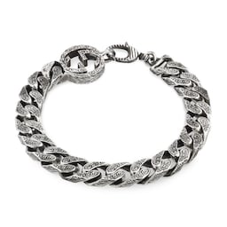 37341611 - Gucci Interlocking Sterling Silver Bracelet - 20cm