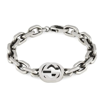 Gucci Gucci Interlocking Sterling Silver Bracelet - 20cm