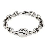 Gucci Gucci Interlocking Sterling Silver Bracelet - 20cm