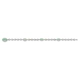Gucci Gucci Interlocking Sterling Silver & Green Enamel Boule Bracelet - 19cm