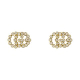 Gucci 18ct Yellow Gold GG Running Diamond Earrings