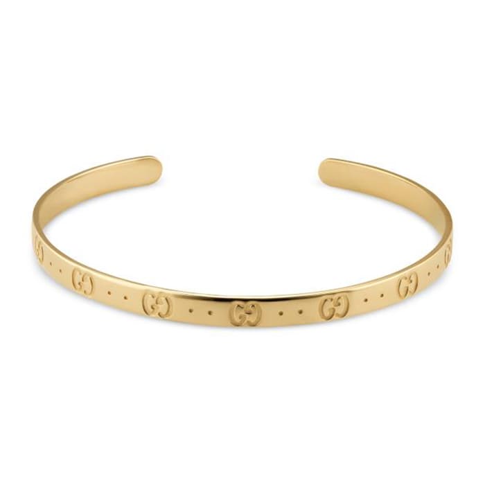 Gucci Icon 18ct Yellow Gold Bangle - 17cm