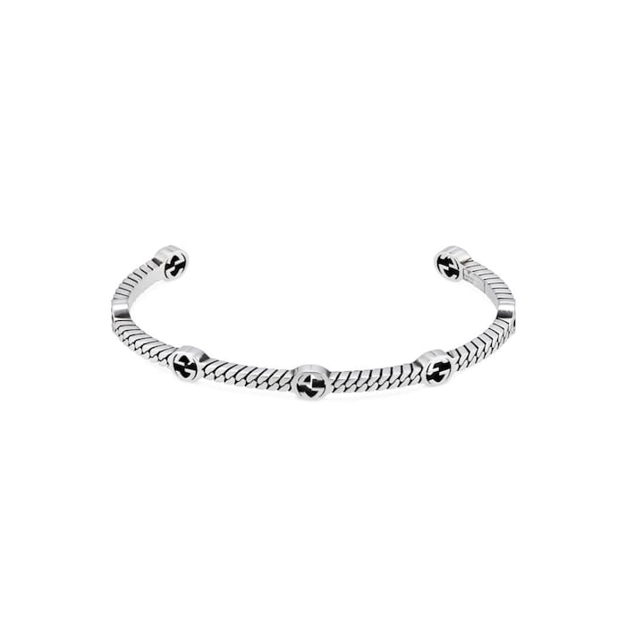 GUCCI Silver Multiple Interlocking G Bracelet