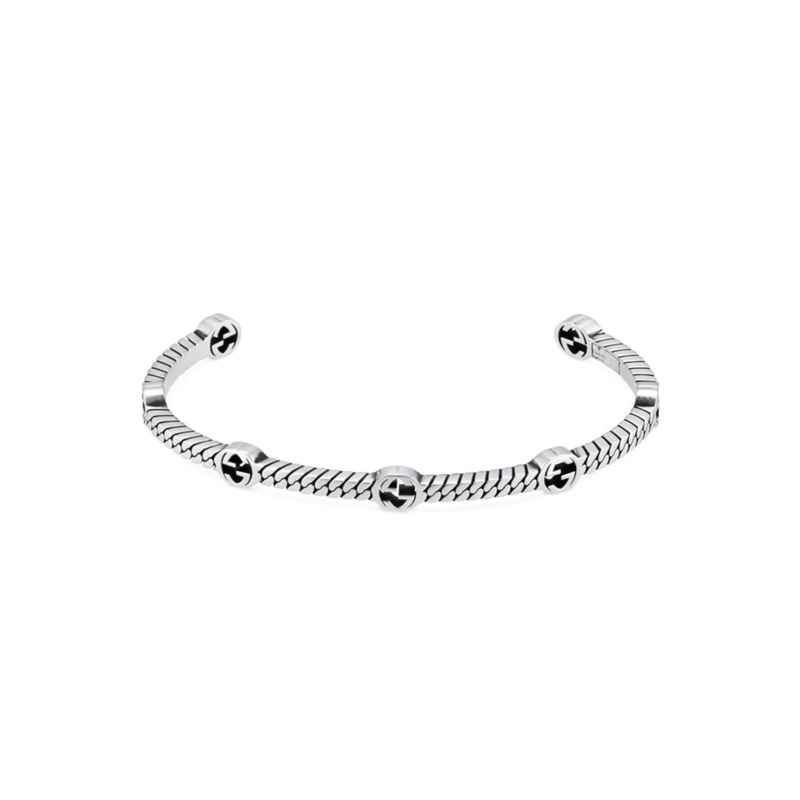 Gucci Silver Multiple Interlocking G Bracelet