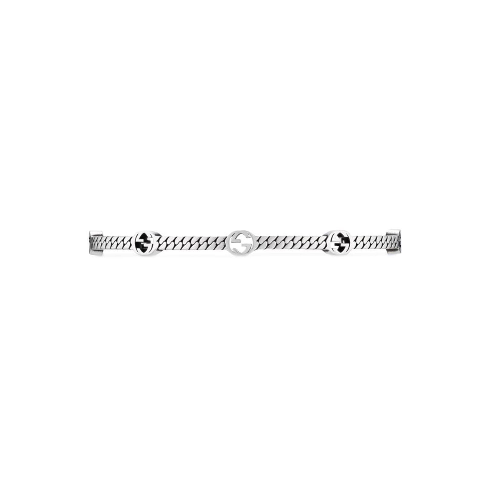 Gucci Silver Multiple Interlocking G Bracelet