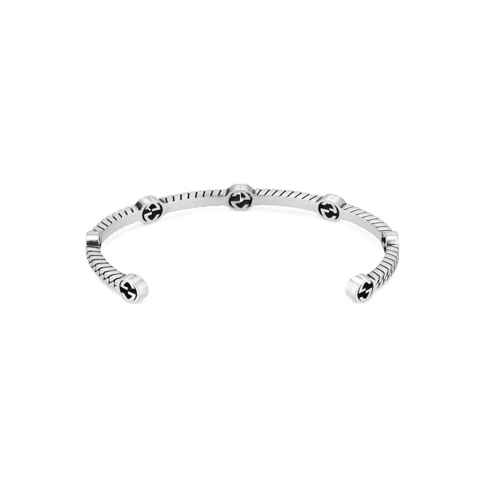 GUCCI Silver Multiple Interlocking G Bracelet