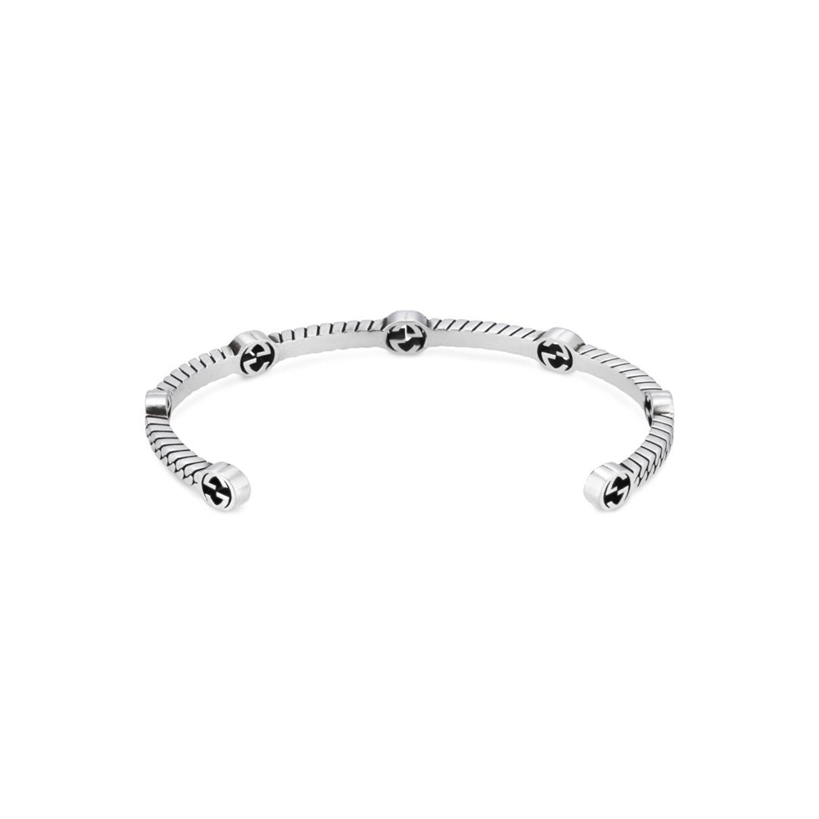 Gucci Silver Multiple Interlocking G Bracelet