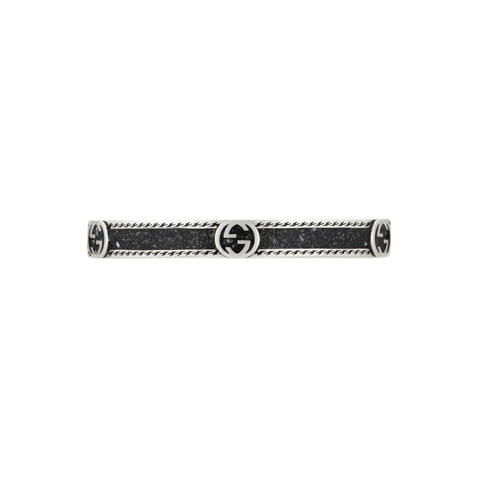 Gucci Silver Interlocking G Bracelet YBA620798001016 | Mappin and Webb